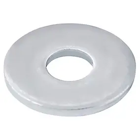 Rondelles plates larges en acier au carbone ø 4mm - 10 pièces
