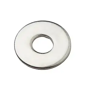 Rondelles plates larges en inox ø 6mm - 10 pièces