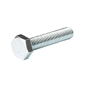 100 vis à métaux tête hexagonale zingué 8 x 50 mm