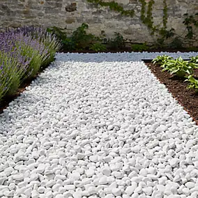 Galet marbre blanc 25-40 Blooma 750kg