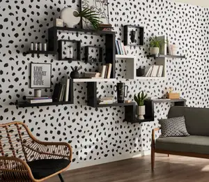Lot de 3 cubes décoratifs - Noir