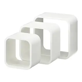 Etagères murales cubes modulables Cusko Form, blanc, 3 pièces
