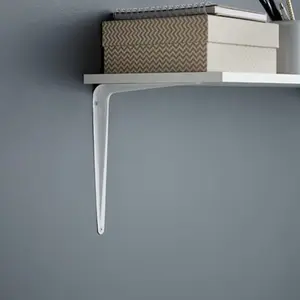 Équerre emboutie blanche 200 x 250 mm