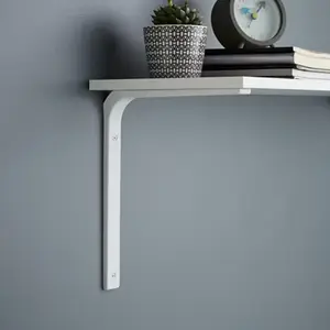 Équerre emboutie 250 x 300 mm blanc