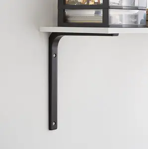 Équerre emboutie 150 x 200 mm noir
