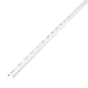 Crémaillère Twinny double perforation 100cm blanc Form vendue par 4 pièces