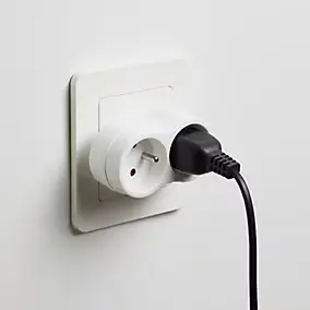 Multiprise 2 prises 16A blanc Homepower