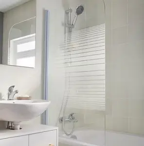 Pare-baignoire "Arkell" 1 volet verre sérigraphié