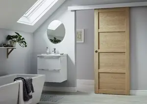 Système applique pour porte en bois + habillage MDF