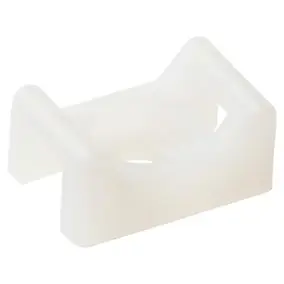 25 mini embase à visser Diall pour cavaliers de serrage de 4,8 mm transparent