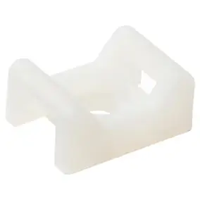 25 mini embase à visser Diall pour cavaliers de serrage de 9 mm transparent