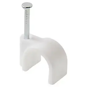 25 cavaliers ronds en nylon ø 10 à 11 mm Diall blanc