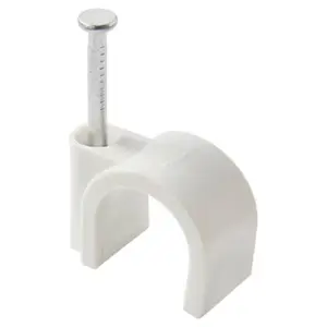 Lot de 50 attaches câble Ø 12/14 mm blanc