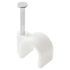 250 cavaliers ronds en nylon DIALL blanc assortiment