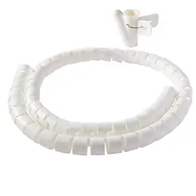 Gaine range-câbles en spirale Diall blanc ø25 mm x 1,1m