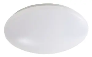 Plafonnier blanc rond LED intégrée "OPS" Ø30 cm