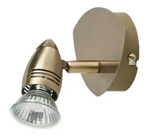 Spot 1 lumière antic brass gu10 (aspis 16c-1a)