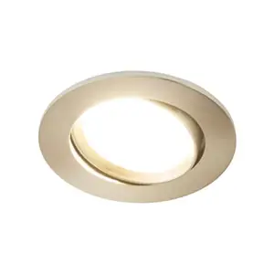 Spot orientable chrome brossé led intégrée