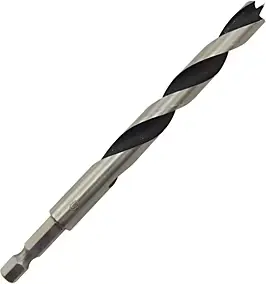 Foret bois (x1) - dimensions Ø.10 x L.133 mm - emmanchement hexagonal - Universal