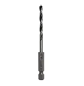 Foret bois (x1) - dimensions Ø.4 x L.93 mm - emmanchement hexagonal - Universal