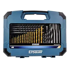 Coffret assortiment forets et embouts perçage vissage Erbauer (80 pcs)