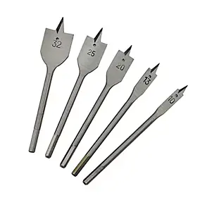 Coffret mèches plates à bois plates (5 pcs)