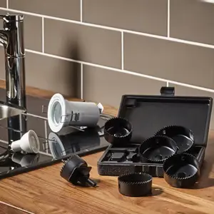 Coffret de 9 scies cloches en acier noir