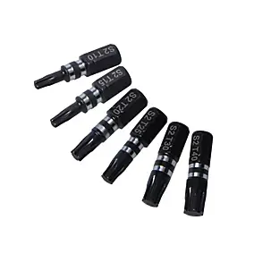 Embout de vissage torsion impact TX10/15/20/25/30/40 25 mm Erbauer - 6 pièces
