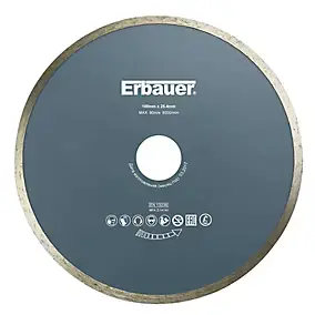 Disque diamant Erbauer 180x25,4 mm Acier