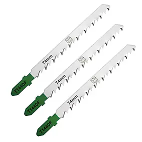 3 lames de scie sauteuse T droite grossière Bois dur