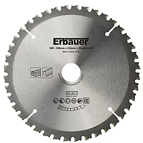 Lame de scie circulaire Multi Erbauer Ø150 x20/16 coupe moyenne 40 dents
