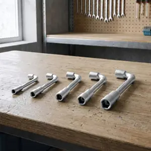Jeu de 5 clés à pipe débouchées - MT139
