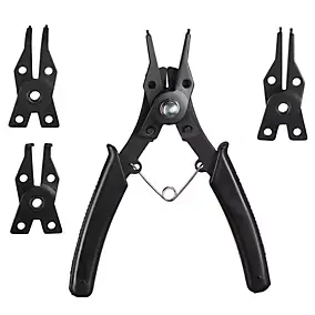 Pince circlips mâchoire bec long, 3 pièces