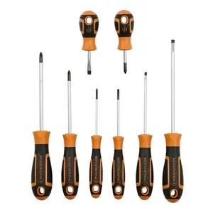 Jeu de 8 tournevis plats et phillips
