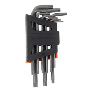 Jeu de 9 clés Torx en acier au chrome