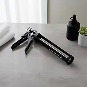Pistolet à cartouche Diall en aluminium et plastique coloris noir