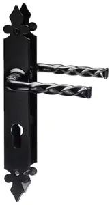 Poignée de porte "Lehon" cylindre - GoodHome