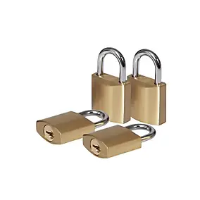 Cadenas à clé Smith & Locke en laiton l.21 mm vendu par 4 pièces