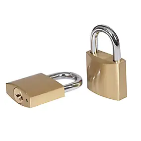 Cadenas Smith & Locke BC7738 (1032) en laiton anse pivotante l.40 x H.31 mm vendu par 2