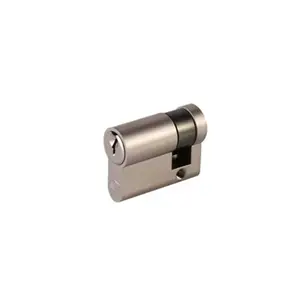 Cylindre laiton nickel satiné Smith & Locke 30 x 10mm