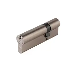 Cylindre laiton nickel satiné Smith & Locke 30 x 60 mm