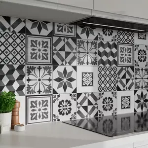 Décor mural "Konkrete" mix gris - l. 20 x L. 20 cm