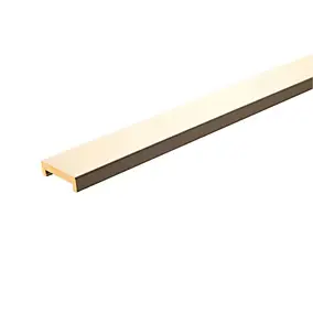 Nez de cloison MDF blanc 19 x 62 mm L.2,58 m