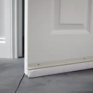 Bas de porte sol irrégulier blanc à visser - L. 93 cm