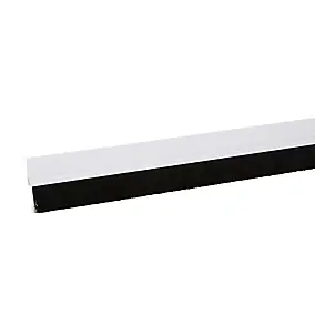 Bas de porte pvc brosse blanc ép.25 mm L.100 cm
