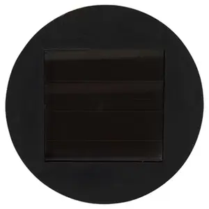 Balise solaire extérieure noir longue RVB LED intégrée