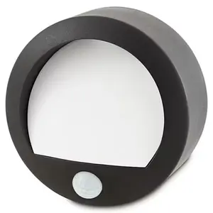 Applique à détection LED noir IP44 "Melville"