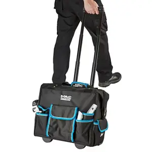 Sac à outils à fond rigide et roues 46 cm