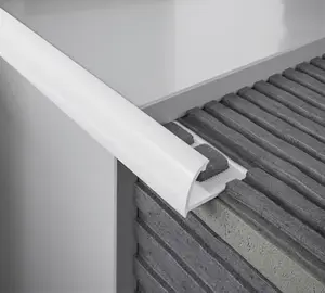 Profilé un quart de rond extérieur PVC blanc 6 mm