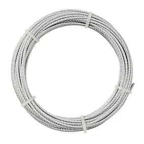 Câble en acier zingué Diall ø5 mm, 10 m